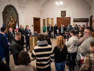 Fotogaléria k článku "Robert Fico: Každé mesto, ktoré bude mať záujem ísť do spolupráce pri výstavbe nájomných bytov, bude mojím partnerom"