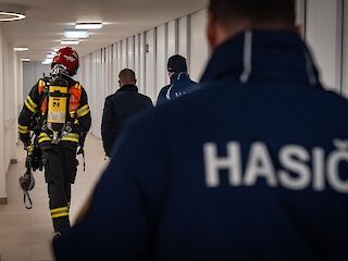 Fotogaléria k článku "Na Úrade vlády SR sa uskutočnilo cvičenie civilnej ochrany"