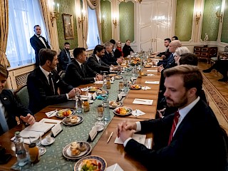 Fotogaléria k článku "Predseda vlády SR Robert Fico rokoval s ministrom zahraničných vecí USA Marcom Rubiom"