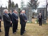 Deputy prime minister Rudolf Chmel at the Memorial for mine disaster victims.