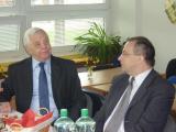 Rudolf Chmel and Ivan Itok, headmaster of the school