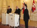 Spolon tlaov konferencia predsedu vldy SR Roberta Fica a prezidenta SR Ivana Gaparovia na tmu Lisabonsk zmluva a euro 