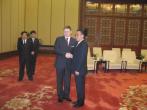 Stretnutie predsedu vldy SR R. Fica s predsedom Celonskeho udovho zhromadenia Wu Bangguom