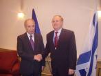Stretnutie podpredsedu vldy SR D. aplovia s prvm podpredsedom vldy ttu Izreal . Peresom